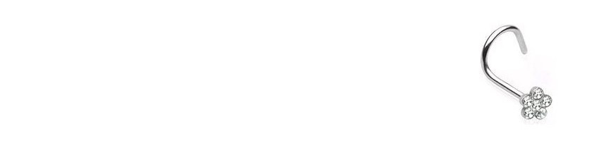 Piercing nez blanc